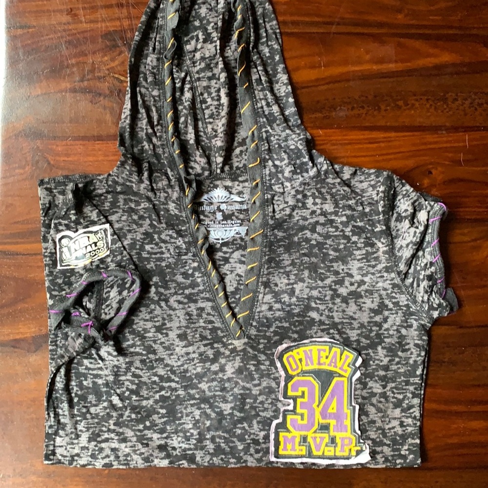 🏀 Lakers O’Neal MVP - Burn-out Tee - Large 🏀